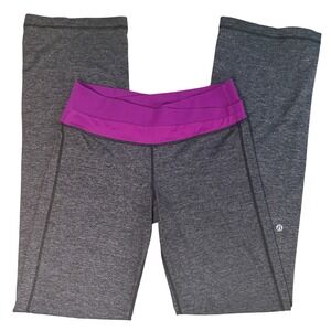 Vintage Lululemon Athletica Astro Crossover Waist Yoga Pants 8 Full Luon Workout